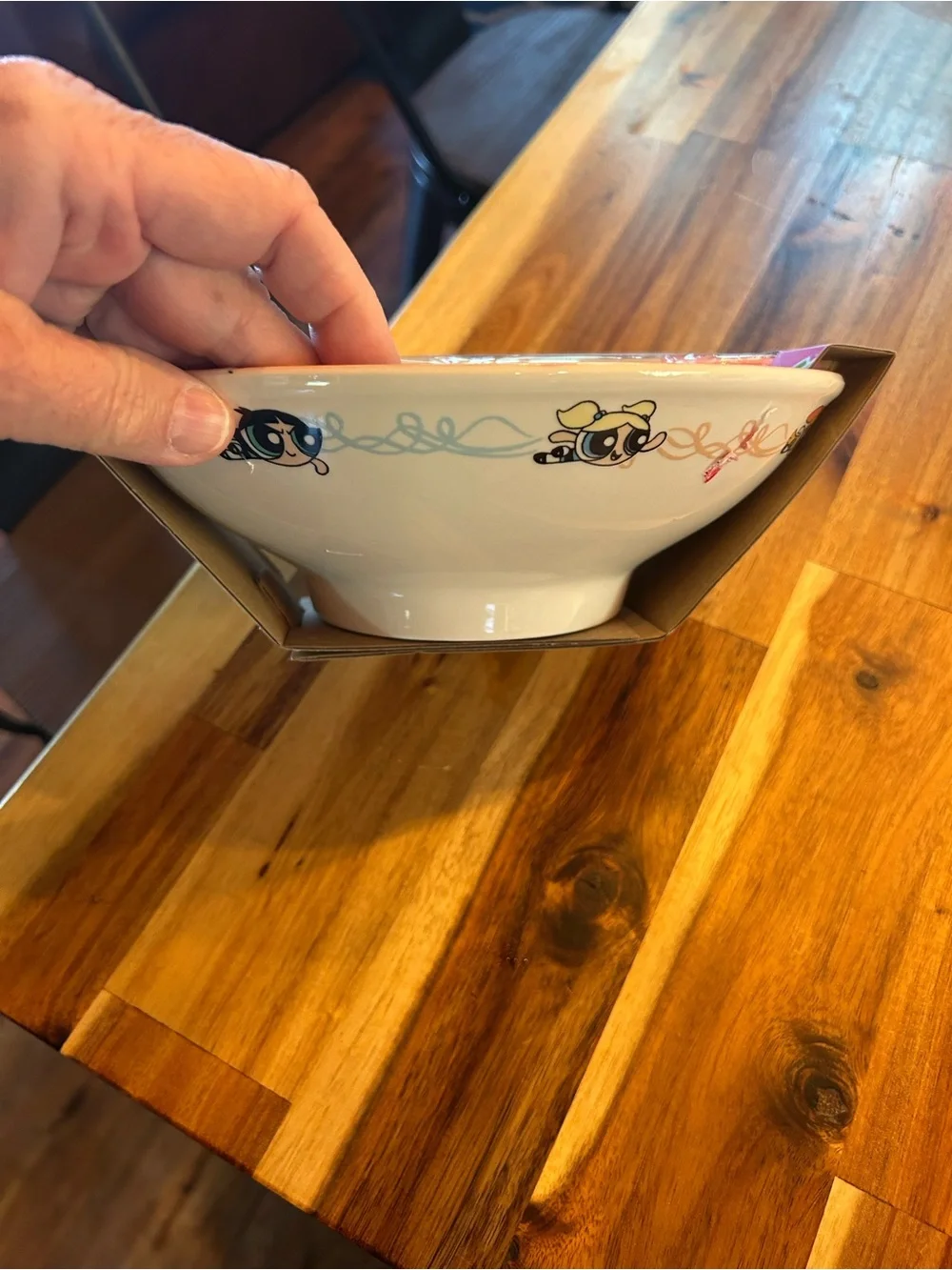 New - CN Powderpuff Girls Ramen Bowl w/chopsticks